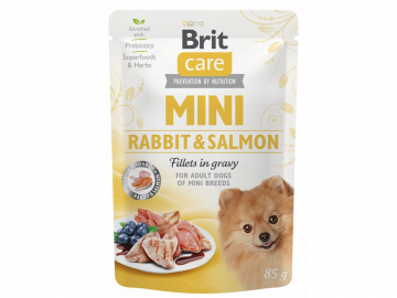 Brit Care Mini Rabbit & Salmon fillets in gravy 85g Brit Care Mini Rabbit & Salmon fillets in gravy 85g
