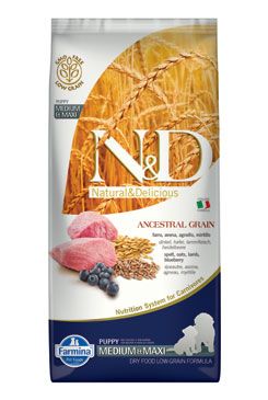 N&D LG DOG Puppy M/L Lamb & Blueberry 12kg N&D LG DOG Puppy M/L Lamb & Blueberry 12kg