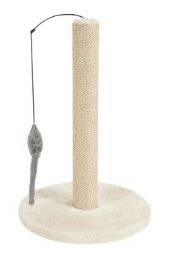Škrabadlo sloupek s hračkou béžová 48cm Zolux Škrabadlo sloupek s hračkou béžová 48cm Zolux