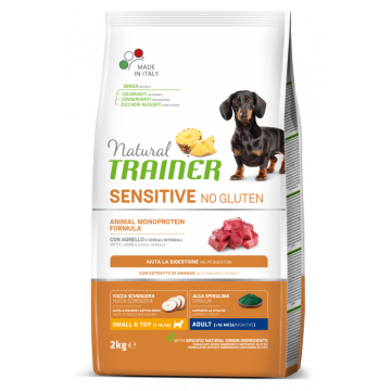TRAINER Natural SENSITIVE No gluten Adult Mini veprove 2kg TRAINER Natural SENSITIVE No gluten Adult Mini veprove 2kg