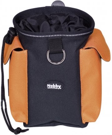 Nobby RIO pamlskovník a zásobní na sáčky 2v1 oranžový 11 x 16 cm Nobby RIO pamlskovník a zásobní na sáčky 2v1 oranžový 11 x 16 cm