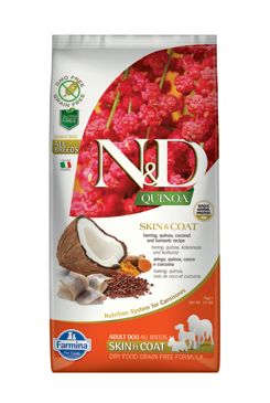 N&D Quinoa DOG Skin & Coat Herring & Coconut 7kg N&D Quinoa DOG Skin & Coat Herring & Coconut 7kg