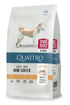 QUATTRO Dog Dry Premium All Breed ACTIVE Adult 3kg QUATTRO Dog Dry Premium All Breed ACTIVE Adult 3kg