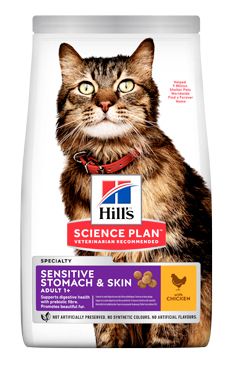 Hill's Fel. Dry SP Adult Sen.Stomach&Skin…