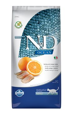 N&D OCEAN CAT Adult Herring & Orange 5kg N&D OCEAN CAT Adult Herring & Orange 5kg