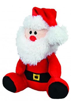 Vánoční Hračka pes Santa se šálou plyš 20cm…
