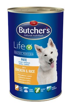 Butcher's Dog Life s kuřecím masem a rýží konz. 1200g Butcher's Dog Life s kuřecím masem a rýží konz. 1200g
