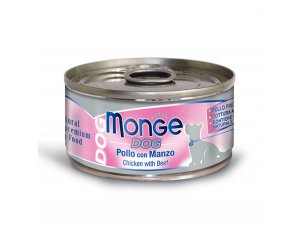 MONGE Dog Natural kuře,hovězí 95g/24bal MONGE Dog Natural kuře,hovězí 95g/24bal