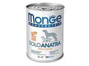 Monge Dog SOLO GRAIN FREE Kachna monoprotein 400g/24bal