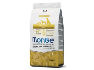 MONGE Dog Kuře, rýže, brambory 25/15 2,5kg