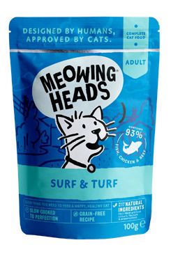 MEOWING HEADS Surf & Turf kapsička 12x100g