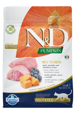 N&D Pumpkin CAT Neutered Lamb & Blueberry…