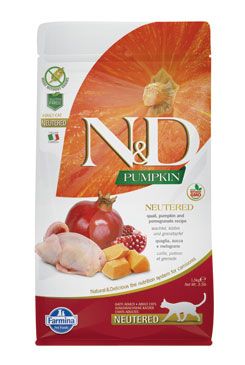 N&D Pumpkin CAT NEUTERED Quail & Pomegranate 300g N&D Pumpkin CAT NEUTERED Quail & Pomegranate 300g