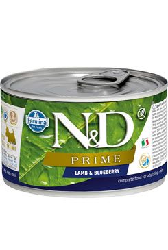 N&D DOG PRIME Adult Lamb & Blueberry Mini 140g N&D DOG PRIME Adult Lamb & Blueberry Mini 140g