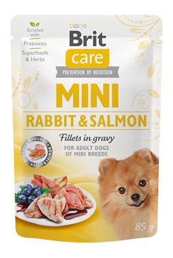 Brit Care Dog Mini Rabbit&Salmon fillets in…