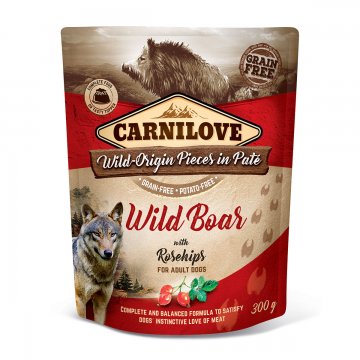 Carnilove Dog Pouch Paté Wild Boar with Rosehips…