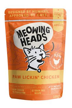 MEOWING HEADS Paw Lickin’ Chicken kapsička 10x100g MEOWING HEADS Paw Lickin’ Chicken kapsička 10x100g