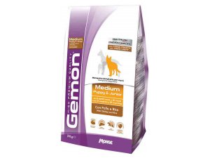 GEMON Dog Medium Puppy & Junior - Kuře s…