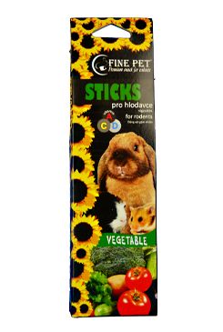 FINE PET Tyčinka Hlodavec zelenina 2ks/110g FINE PET Tyčinka Hlodavec zelenina 2ks/110g
