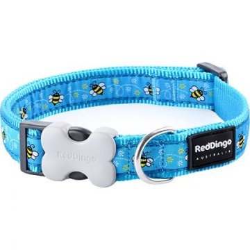 Obojek RD 20 mm x 30-47 cm - Bumble Bee Turquoise Obojek RD 20 mm x 30-47 cm - Bumble Bee Turquoise