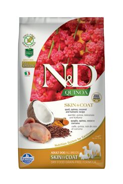 N&D Quinoa DOG Skin & Coat Quail & Coconut 2,5kg N&D Quinoa DOG Skin & Coat Quail & Coconut 2,5kg