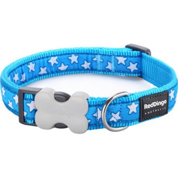 Obojek RD 25 mm x 41-63 cm - Stars White Obojek RD 25 mm x 41-63 cm - Stars White