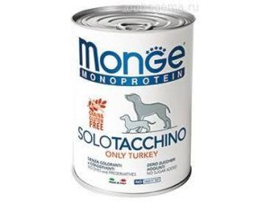 Monge Dog SOLO GRAIN FREE Krůta monoprotein 400g/24bal Monge Dog SOLO GRAIN FREE Krůta monoprotein 400g/24bal