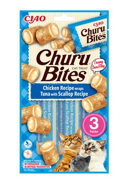 Churu Cat Bites Chicken wraps&Tuna Scallop…