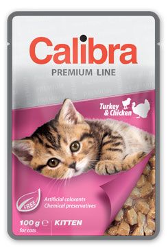 Calibra Cat kapsa Premium Kitten Turkey & Chicken 6x100g Calibra Cat kapsa Premium Kitten Turkey & Chicken 6x100g
