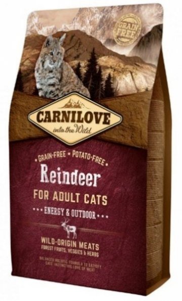 Carnilove CAT Reindeer for Adult Cats - Energy & Outdoor 2kg