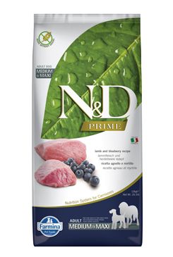 N&D PRIME DOG Adult M/L Lamb & Blueberry 12kg N&D PRIME DOG Adult M/L Lamb & Blueberry 12kg