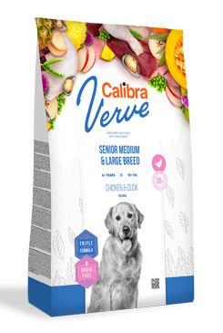 Calibra Dog Verve GF Senior M&L Chicken&Duck 12kg Calibra Dog Verve GF Senior M&L Chicken&Duck 12kg