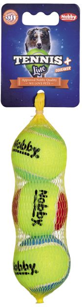Nobby Tennis Line hračka tenisový míček barevný S 5cm 3ks