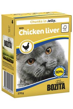 Bozita Cat kousky v želé s kuřecími játry TP 16x370g Bozita Cat kousky v želé s kuřecími játry TP 16x370g