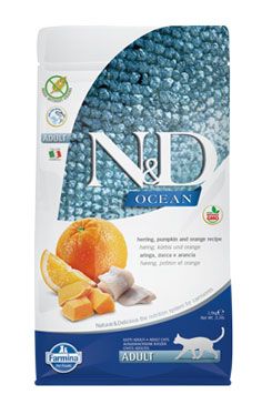 N&D OCEAN CAT Adult Herring, Pumpkin &…