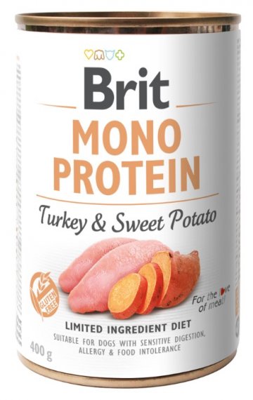 Brit Mono Protein Turkey & Sweet Potato 6x400g Brit Mono Protein Turkey & Sweet Potato 6x400g