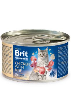 Brit Premium Cat by Nature konz Chicken&Beef 200g Brit Premium Cat by Nature konz Chicken&Beef 200g