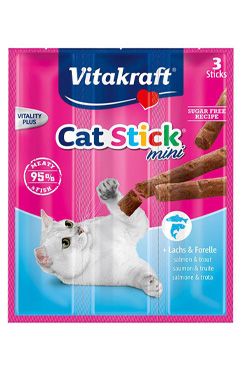 Vitakraft Cat pochoutka Stick mini Salmon+Trout 3x6g