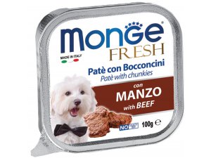 MONGE FRESH Dog hovězí 100g/32ks