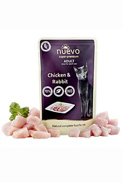 Nuevo kočka kapsa adult kuře a králík 85g Nuevo kočka kapsa adult kuře a králík 85g