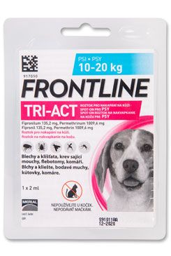 FRONTLINE TRI-ACT spot-on pro psy M (10-20…