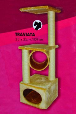 Škrábadlo Traviata pískové 35x35x109 cm Škrábadlo Traviata pískové 35x35x109 cm