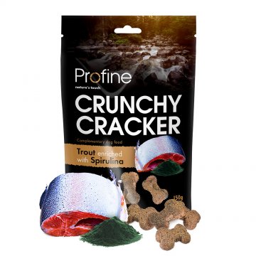 Profine Dog Crunchy Cracker Trout enriched with Spirulina 150 g