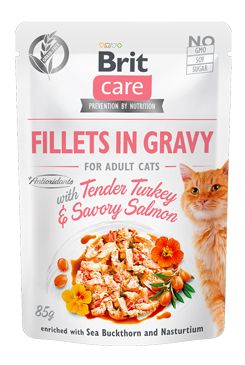 Brit Care Cat Fillets in Gravy Turkey&Salmon…