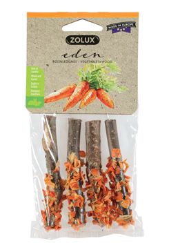 Pochoutka EDEN WOOD LOG mrkev pro hlodavce 20g Zolux Pochoutka EDEN WOOD LOG mrkev pro hlodavce 20g Zolux