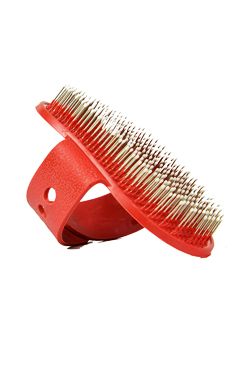 Kartáč gumový dlaňový Terier s drátky 12,5/7,5cm TR Kartáč gumový dlaňový Terier s drátky 12,5/7,5cm TR