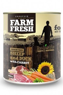 Farm Fresh Dog Sheep&Duck with Carrot konzerva 800g Farm Fresh Dog Sheep&Duck with Carrot konzerva 800g