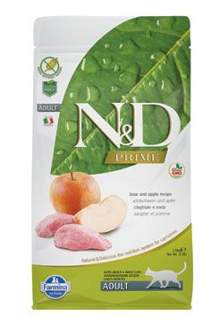 N&D PRIME CAT Adult Boar & Apple 1,5kg N&D PRIME CAT Adult Boar & Apple 1,5kg