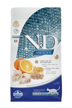 N&D OCEAN CAT LG Adult Codfish & Orange 1,5kg