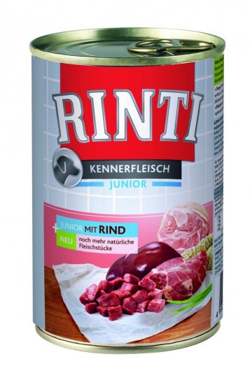Finnern Rinti Junior konzerva pro psy hovězí 12x400g